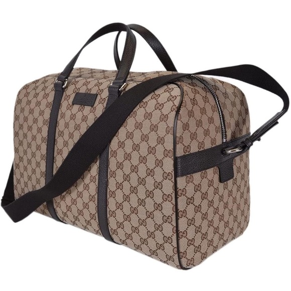 Gucci Brown Monogram duffle bag Authentic NWT and dust bag - Picture 1 of 16
